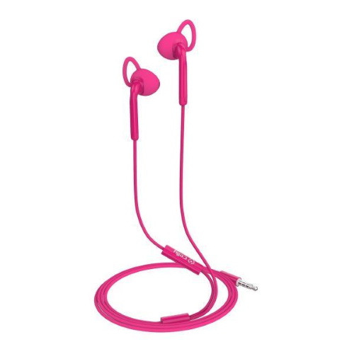 Celly UP400ACTPK - Auricolari con microfono - auricolare - cablato - jack 3,5 mm - rosa